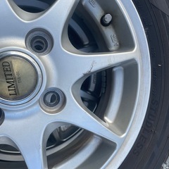 値下げ！スタッドレス155/65R13 アルミホイール4本セット　軽自動車用の画像