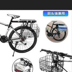 未使用　折りたたみ式自転車カゴの画像