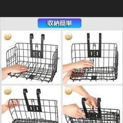 未使用　折りたたみ式自転車カゴの画像