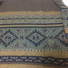 mountain TOP 幾何学模様ニット L 日本製　古着　ヴィンテージ　セーターの画像