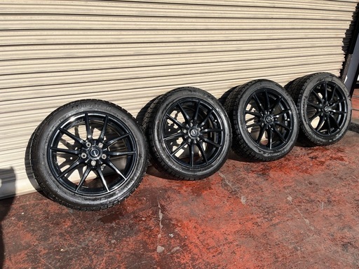 【値下げ】スバル　レヴォーグSTI にて使用　Gspeed ホイール　ブラック　スタッドレスセット　215/50R17 バリ山