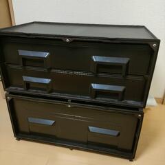 最終価格！タッパーウェアー　スーパーワイドチェスト　ブラウン系