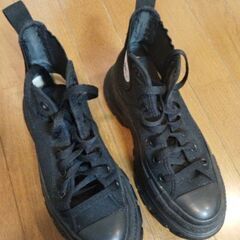 CONVERSE ALL STAR TREKWARE オールブラック ハイカットスニーカー - シンプル で スタイリッシュの画像