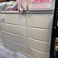 30日までの限定割引！【中古】整理タンス　ホワイト仕様の画像