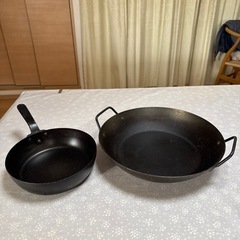 鉄製フライパン&中華鍋　カタログハウス