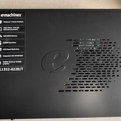 Win10デスクトップパソコン＋液晶モニターの画像