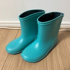 17cm 長靴 青緑色 男の子 キッズ