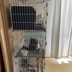 猫　ケージ　3段　スライドドアの画像