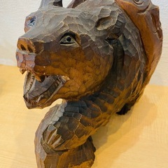 木彫りの熊　取ったぞー！1963年誠峯作
の画像