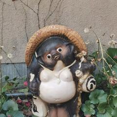 縁起物　信楽焼？たぬきの置物　福狸