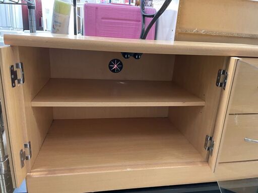 TV台No.1261木製ナチュラルカラーテレビボード【リサイクルショップどりーむ荒田店】 (どりーむ荒田店) 鹿児島中央の収納家具《テレビ台 》の中古あげます・譲ります｜ジモティーで不用品の処分