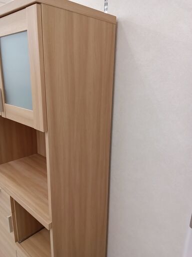 ☆ジモティ割あり☆ 食器棚 ベージュ W80×D46×H180 クリーニング済み TC7273 (リユースのサカイ栃木) 栃木の収納家具《食器棚 、キッチン収納》の中古あげます・譲ります｜ジモティーで不用品の処分
