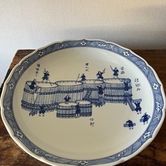【玄昌窯】お祝いのちらし寿司に！伝統的な青い絵柄の大皿