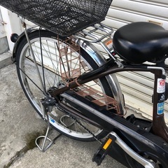 電動アシスト自転車  YAMAHA 24インチ ブラウンの画像