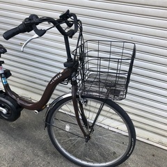 電動アシスト自転車  YAMAHA 24インチ ブラウンの画像