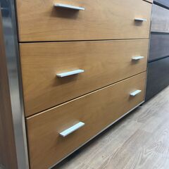 ☆ジモティ割あり☆チェスト木製 ブラウン H87×W100×D48 クリーニング済み KJ8252 (リユースのサカイ)  春日部の収納家具《タンス、衣類収納》の中古あげます・譲ります｜ジモティーで不用品の処分