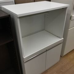 ☆ジモティ割あり☆ ニトリ レンジ台ホワイトH90×W60×D40 クリーニング済み KJ8253 (リユースのサカイ)  春日部の収納家具《食器棚、キッチン収納》の中古あげます・譲ります｜ジモティーで不用品の処分