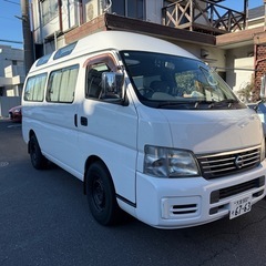 日産　キャラバンE25 8ナンバー福祉車両　車椅子2脚積み