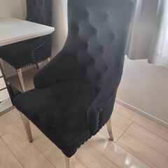 おしゃれ　4脚セットダイニングチェア 
