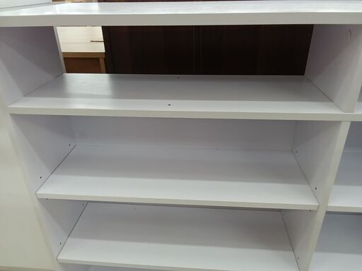 ☆ジモティ割あり☆ 本棚 ホワイト W100.5×D40×H85 クリーニング済み TC7278 (リユースのサカイ栃木) 栃木の収納家具《本棚 》の中古あげます・譲ります｜ジモティーで不用品の処分