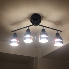 シーリングライト ブラック×ブラウン LED