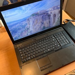 記念特価！dell precision m6600改その⑭。i7 2760QM 17インチ大画面 、独立GPU搭載Nvidia4000M 大容量新品SSD480G＋HDD320Gメモリー16G　win10pro64bit。の画像