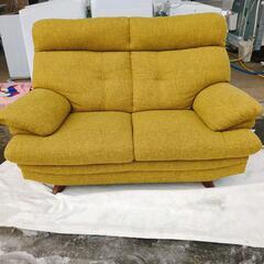 ソファ☆緑カラー☆布製・毛玉、A-002【浜村鹿野温泉ICから3分 買取本舗 宮本リサイクル 営業時間9～19時 定休日水曜のみ←連絡できませんm(_ _)m】の画像