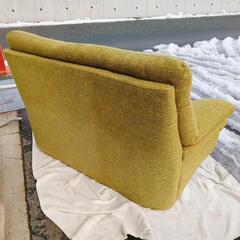 ソファ☆緑カラー☆布製・毛玉、A-002【浜村鹿野温泉ICから3分 買取本舗 宮本リサイクル 営業時間9～19時 定休日水曜のみ←連絡できませんm(_ _)m】の画像