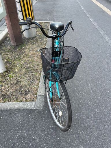 自転車No.110水色シティサイクル26インチママチャリ【リサイクルショップどりーむ荒田店】 (どりーむ荒田店)  鹿児島中央のその他の中古あげます・譲ります｜ジモティーで不用品の処分