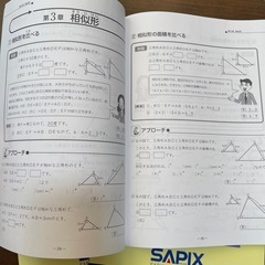 サピックス、算数
分野別問題集4冊の画像