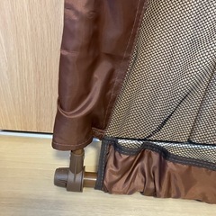 西松屋　シンプルフェンスSサイズ ブラウン(ベビーとおせんぼ、ベビーゲート)の画像