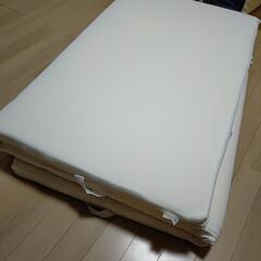 【決まりました】シングル掛け布団、敷布団、、トゥルースリーパーマット、カバー類まとめての画像