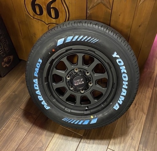ハイエース専用⭐️215/65R16c⭐️ホワイトレター⭐️車検対応⭐️マットブラック