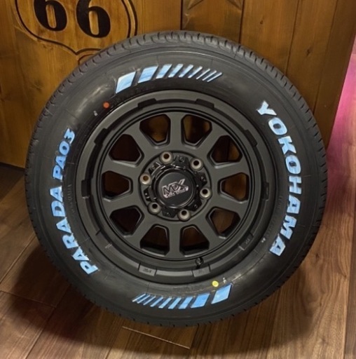 ハイエース専用⭐️215/65R16c⭐️ホワイトレター⭐️車検対応⭐️マットブラック