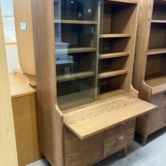 炊飯器トレー付き 食器棚 (ほくと) 六町の収納家具《食器棚、キッチン収納》の中古あげます・譲ります｜ジモティーで不用品の処分