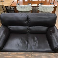 ☆ジモティ割あり☆ ソファー ブラック クリーニング済み KJ6084 (リユースのサカイ) 春日部のソファの中古あげます・譲ります｜ジモティー で不用品の処分