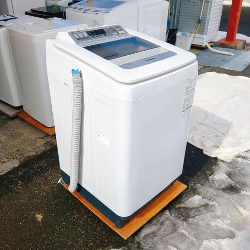 新生活応援Panasonic☆全自動洗濯機☆NA-F8AE3☆8㎏☆2015年製・ホワイト、A-012、動作確認済(保証３ヵ月）・洗浄・除菌済み【こちらは店舗です。浜村鹿野温泉ICから3分 買取舗宮本リサイクル 営業時間9～19時 定休日水曜のみ←連絡できませんm(_ _)m】