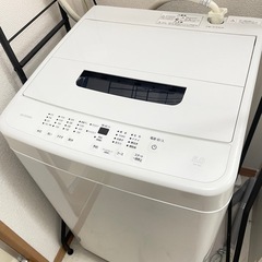アイリスオーヤマ 洗濯機 5.0kg ホワイト IAW-T504の画像