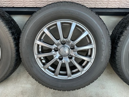 楽天市場】中古 トピー スタッドレスタイヤホイールセット 4本セット 15インチ 6J +53 PCD 114.3 195/65R15 91Q【  グッドイヤー 製 スタッドレスタイヤ付き】 : 中古 タイヤ ホイールのカイショー