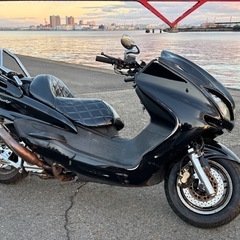 自賠付き！YAMAHA マジェスティ 250c ローダウン仕様 スマホ充電可能　ヒーターグリップ付き！フロントタイヤ新品！   の画像