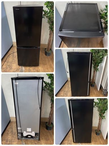 R703 ☀️ ジモティー限定価格！ 2024年製の極美品！ TOSHIBA 2ドア冷蔵庫（153L 右開き）GR-V15BS ⭐ 動