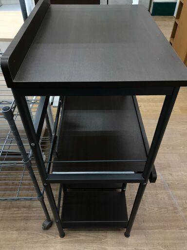 ☆ジモティ割あり☆ NITORI レンジボード やすい ダークブラウン H200.5×D41×W80
