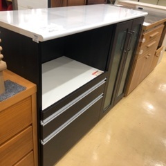 軽トラック貸出サービス有】中村家具 レンジボード 取っ手や表面ハガレ