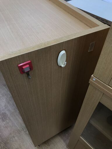 ☆ジモティ割あり☆収納棚ブラウン木製 H98×W105×D40 クリーニング済み KJ8266 (リユースのサカイ)  春日部の収納家具《棚、シェルフ》の中古あげます・譲ります｜ジモティーで不用品の処分