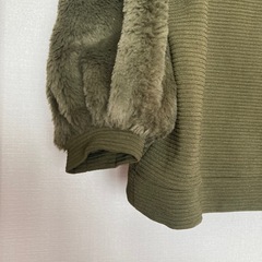 レディースニット モスグリーン Msizeの画像