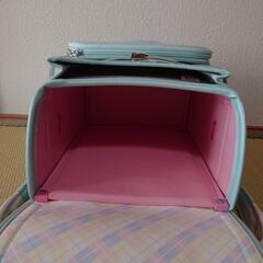 美品ランドセル あんしんぽけっと　リルフラワー　ミント（の画像