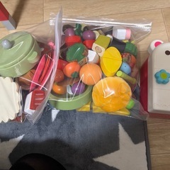 最終価格⚠️『おままごとキッチン』とお料理セット【お値下げしました】の画像