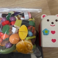 最終価格⚠️『おままごとキッチン』とお料理セット【お値下げしました】の画像