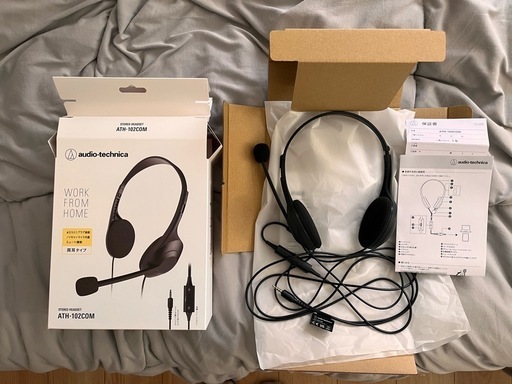 audio-technica ATH-102COM ヘッドセット※ケース付き