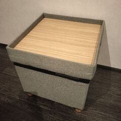 【値下げ中】脚付き収納スツール 2脚の画像